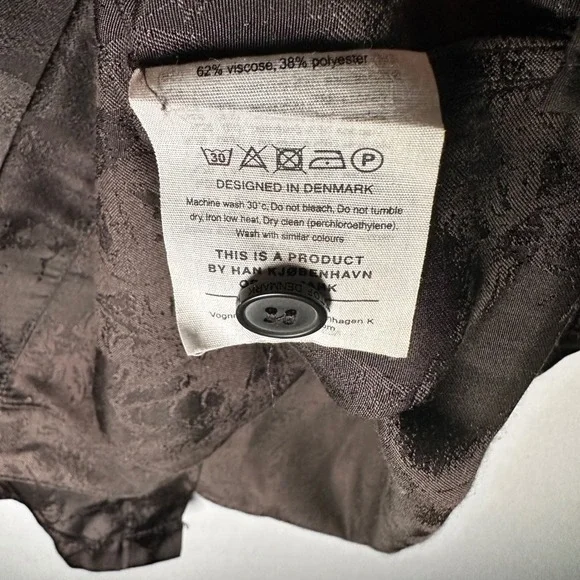 HAN KJOBENHAVN Shirt‎ Men XL Black Alien All Over Print Satin Festival EDM Club